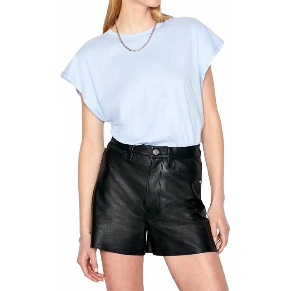 NEW FRAME le mid muscle crew t-shirt in chambray blue